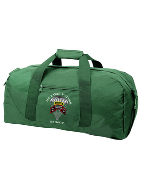 2-75th Ranger Battalion Original Scroll w/ Ranger Tab Embroidered Duffel Bag (C)