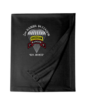 2-75th Ranger Battalion w/ Ranger Tab Embroidered Dryblend Stadium Blanket (C)