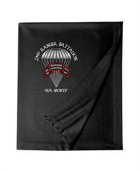 2-75th Ranger Battalion Original Scroll Embroidered Dryblend Stadium Blanket (C)