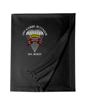 2-75th Ranger Battalion Original Scroll w/ Ranger Tab Embroidered Dryblend Stadium Blanket (C)
