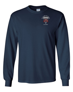 1-75th Ranger Battalion Original Scroll Long-Sleeve Cotton Shirt (C)