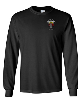 2-75th Ranger Battalion Original Scroll w/ Ranger Tab Long-Sleeve Cotton Shirt (C)