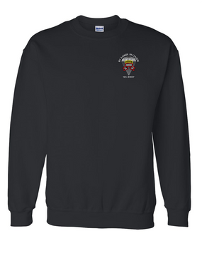 1-75th Ranger Battalion Original Scroll w/ Ranger Tab Embroidered Sweatshirt (C)