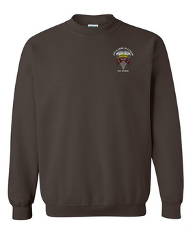 2-75th Ranger Battalion Original Scroll w/ Ranger Tab Embroidered Sweatshirt (C)