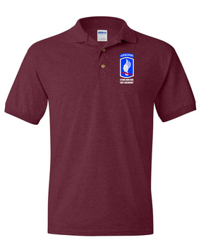 173rd "Sky Soldiers" Embroidered Cotton Polo Shirt