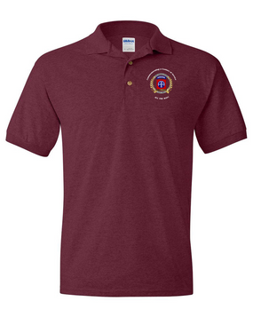 82nd Airborne "100th Anniversary" Embroidered Cotton Polo Shirt