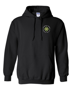 4th Infantry Division Embroidered Hooded Sweatshirt (C)