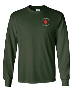 5th Infantry Division Long-Sleeve Cotton Shirt (C) -Pocket