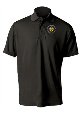 4th Infantry Division Embroidered Moisture Wick Polo (C)