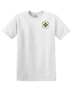 4th Infantry Division Cotton T-Shirt (C)-Pocket