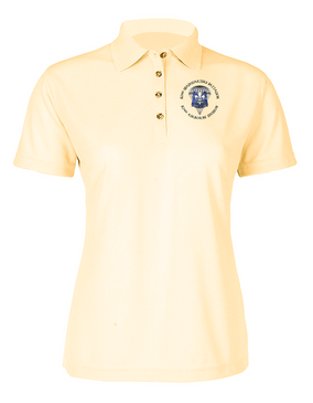 Ladies 82nd Hqtrs & Hqtrs  Embroidered Moisture Wick Polo Shirt (C)