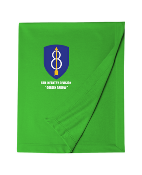 8th Infantry Division Embroidered Dryblend Stadium Blanket