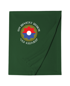9th Infantry Division Embroidered Dryblend Stadium Blanket (C)