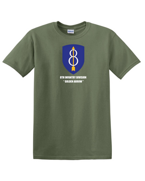 8th Infantry Division Cotton T-Shirt -Chest