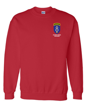 8th Infantry Division w/ Ranger Tab Embroidered Sweatshirt