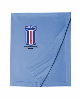 193rd Infantry Brigade Airborne Embroidered Dryblend Stadium Blanket