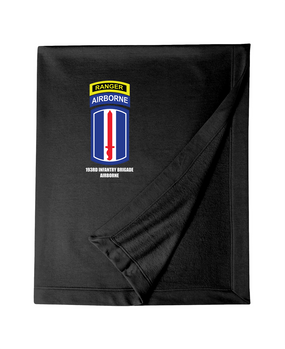 193rd Infantry Brigade Airborne w/ Ranger Tab Embroidered Dryblend Stadium Blanket