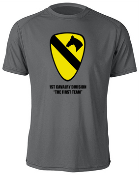 1st Cavalry Division Moisture Wick Shirt  -Chest