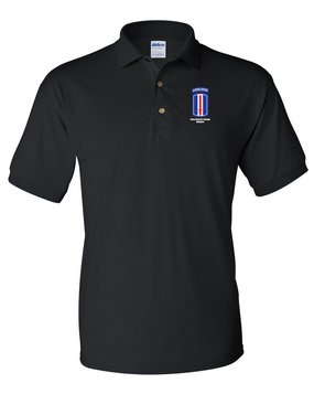 193rd Infantry Brigade Airborne Embroidered Cotton Polo Shirt