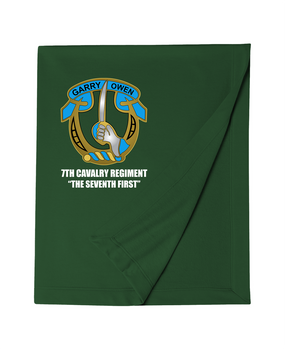 7th Cavalry Regiment Embroidered Dryblend Stadium Blanket