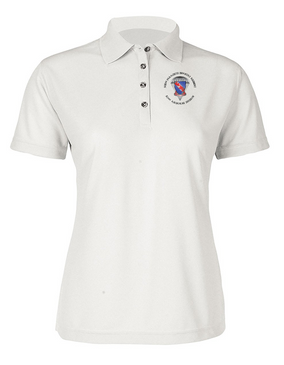 Ladies 508th Parachute Infantry Regiment  Embroidered Moisture Wick Polo Shirt  (C)