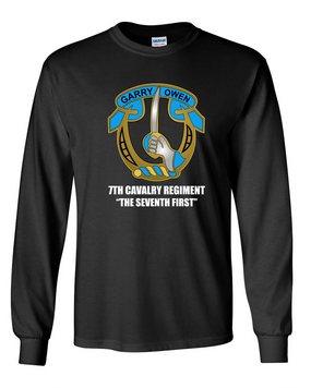 7th Cavalry Regiment Long-Sleeve Cotton Shirt  -Chest