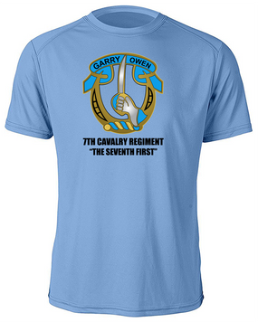 7th Cavalry Regiment Moisture Wick Shirt  -Chest