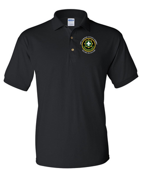 2nd Armored Cavalry Regiment Embroidered Cotton Polo Shirt (C)