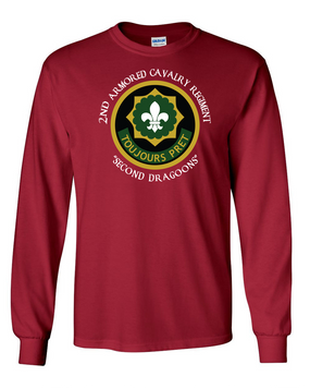 2nd Armored Cavalry Regiment Long-Sleeve Cotton Shirt  -Chest (C)