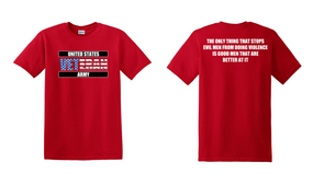 US Army Veteran Cotton T-Shirt -Evil-(FF)