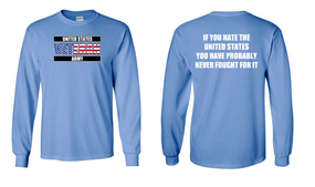 US Army Veteran Long-Sleeve Cotton Shirt  -Fought- (FF)