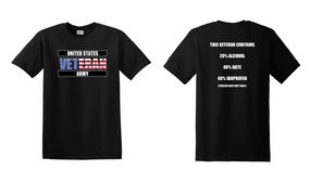 US Army Veteran Cotton T-Shirt -Hate-(FF)