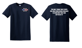 US Marine Corps Veteran Cotton T-Shirt -Evil-(P)