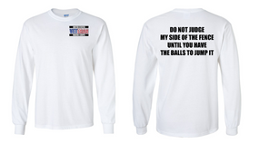 US Marine Corps Veteran Long-Sleeve Cotton Shirt  -Fence- (P)