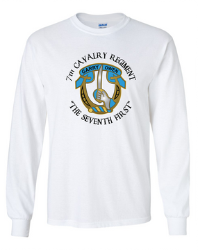 7th Cavalry Regiment Long-Sleeve Cotton Shirt  -Full Front (C)
