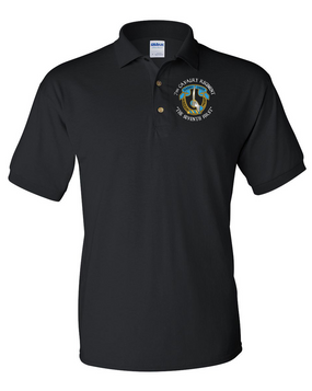 7th Cavalry Regiment Embroidered Cotton Polo Shirt (C)