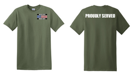 US Marine Corps Veteran Cotton T-Shirt -Proudly-(P)