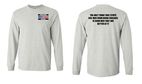 US Air Force Veteran Long-Sleeve Cotton Shirt  -Evil- (P)