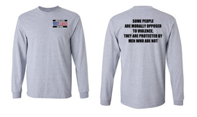 US Air Force Veteran Long-Sleeve Cotton Shirt  -Morally- (P)
