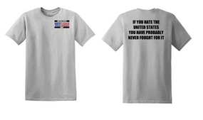 US Navy Veteran Cotton T-Shirt -Fought-(P)