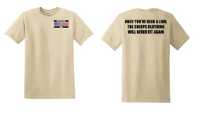 US Navy Veteran Cotton T-Shirt -Lion-(P)