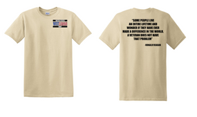 US Navy Veteran Cotton T-Shirt -Reagan-(P)