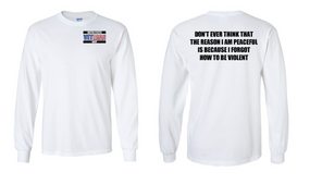 US Navy Veteran Long-Sleeve Cotton Shirt- Violent- (P)
