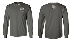 1-17th Cavalry (Crest) Master Blaster Long-Sleeve Cotton Shirt