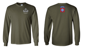 82nd Airborne US Army Jumpmaster Long-Sleeve Cotton Shirt