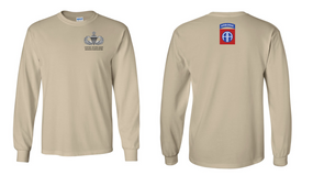 82nd Airborne Senior Jumpmaster Long-Sleeve Cotton Shirt