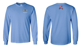 327th Infantry Regiment Senior Paratrooper Long-Sleeve Cotton Shirt