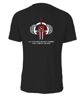 A Company "BONE" 1/504th Parachute Infantry Regiment Spartan Cotton Shirt -(Chest)