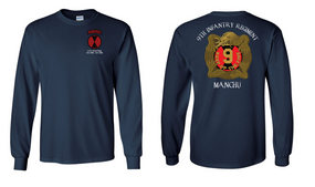 A Company 1/9th Infantry Regiment Long-Sleeve Cotton T-Shirt