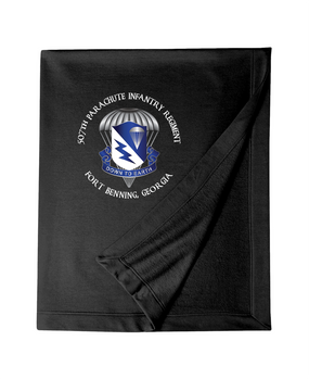507th Parachute Infantry Regiment Embroidered Dryblend Stadium Blanket